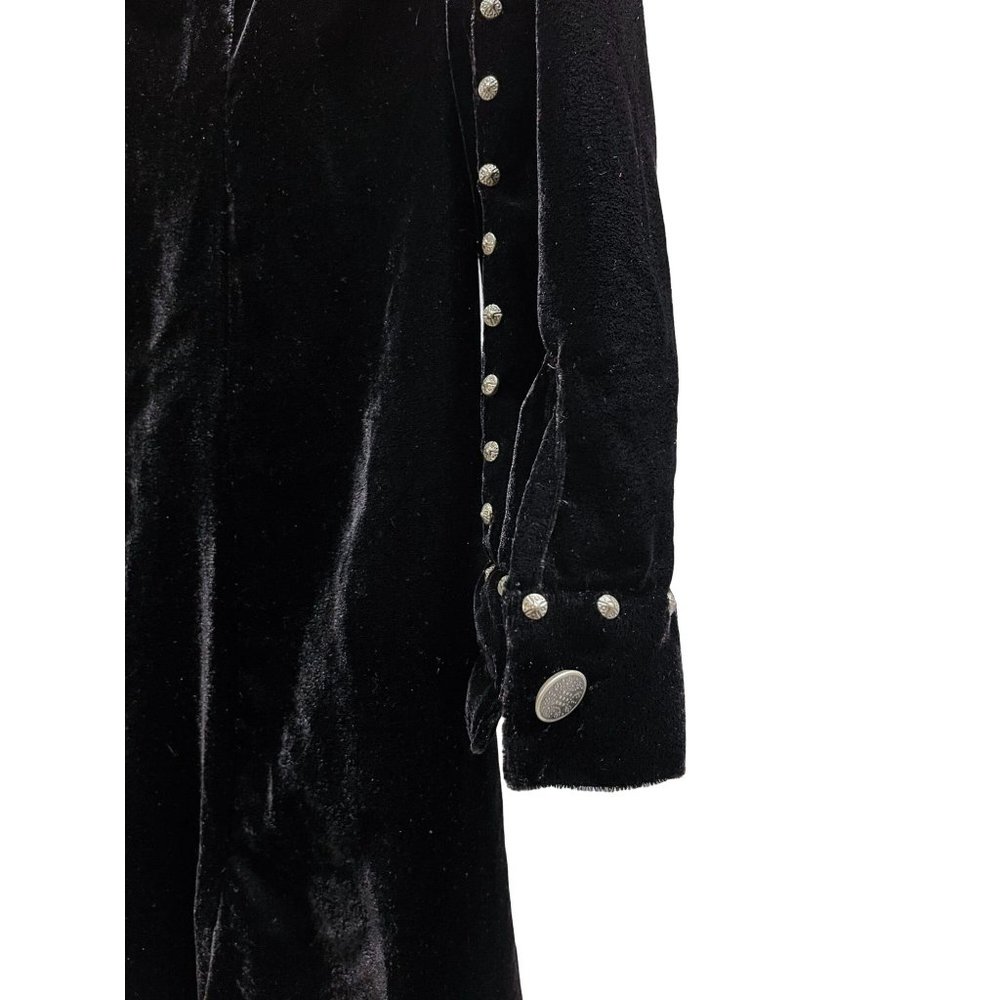NEW Roja Black Velvet Long Sleeve Studded Dress Large - Picture 6 of 8